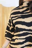 Robanne soft Stretch Party Knit Zebra Black Camel /14=
